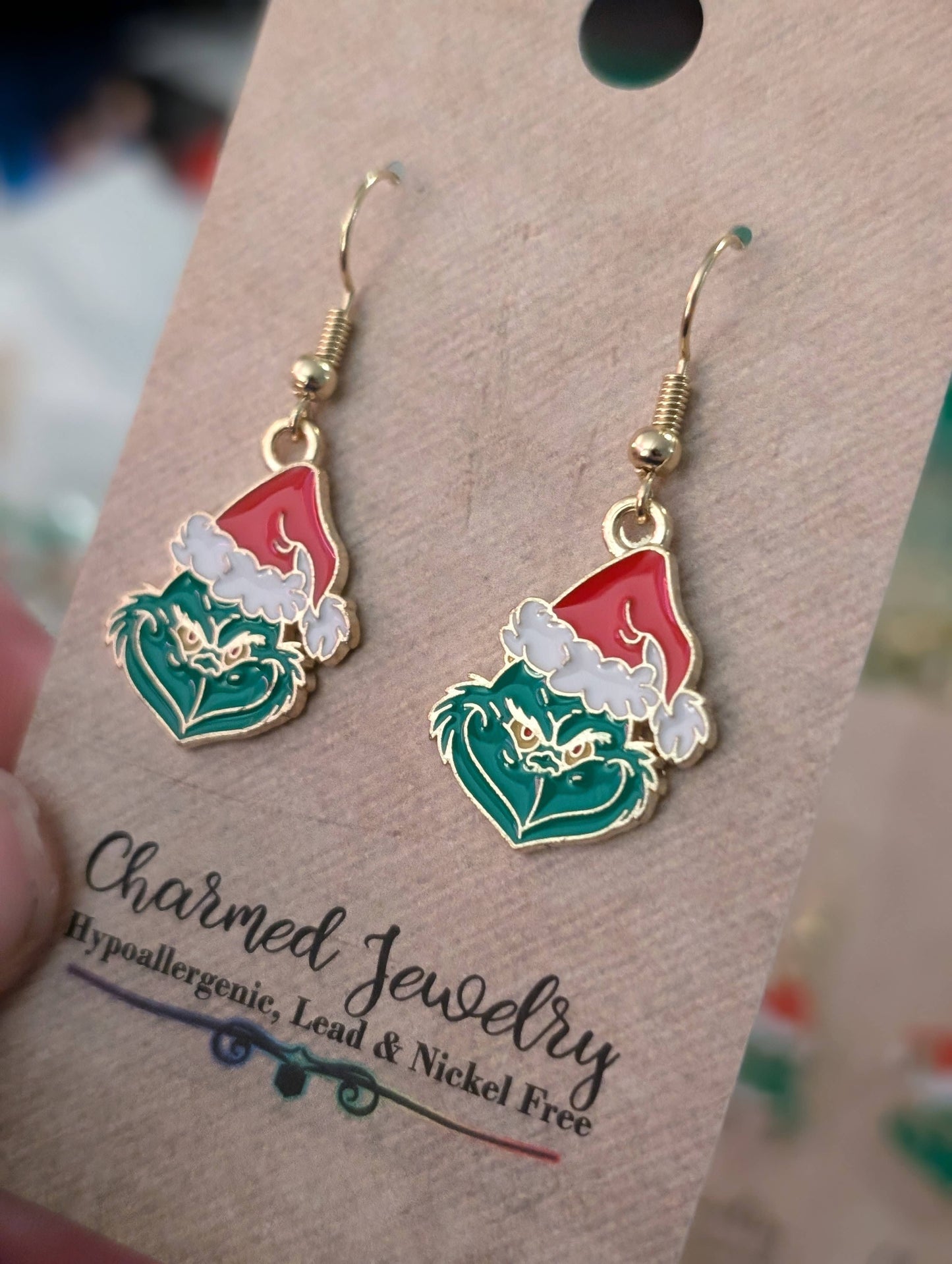 Limited Edition Grinch Inspired Christmas Earrings