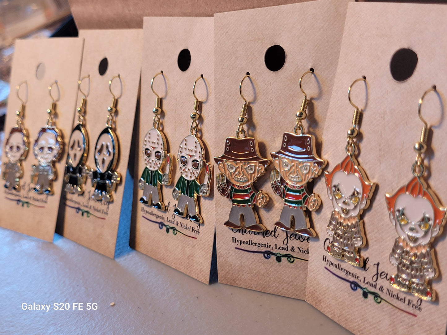 Horror Movie Character Earrings
