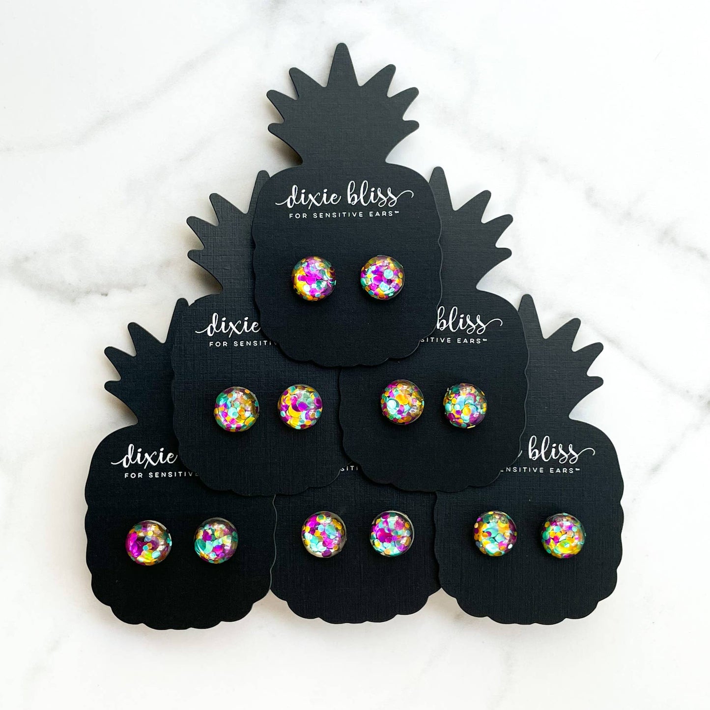 Mardi Gras Confetti Earrings