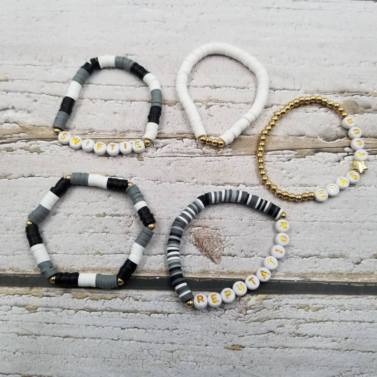 New Color ! Taylor Swift Clay Bracelet Set