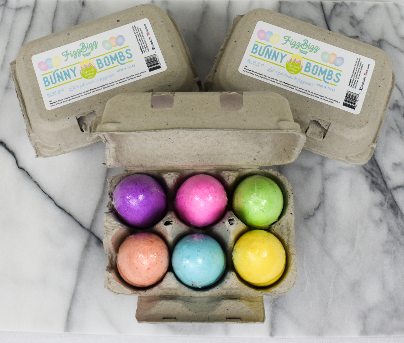 Bunny Bombs - Easter Holiday Bath Bombs by Fizz Bizz