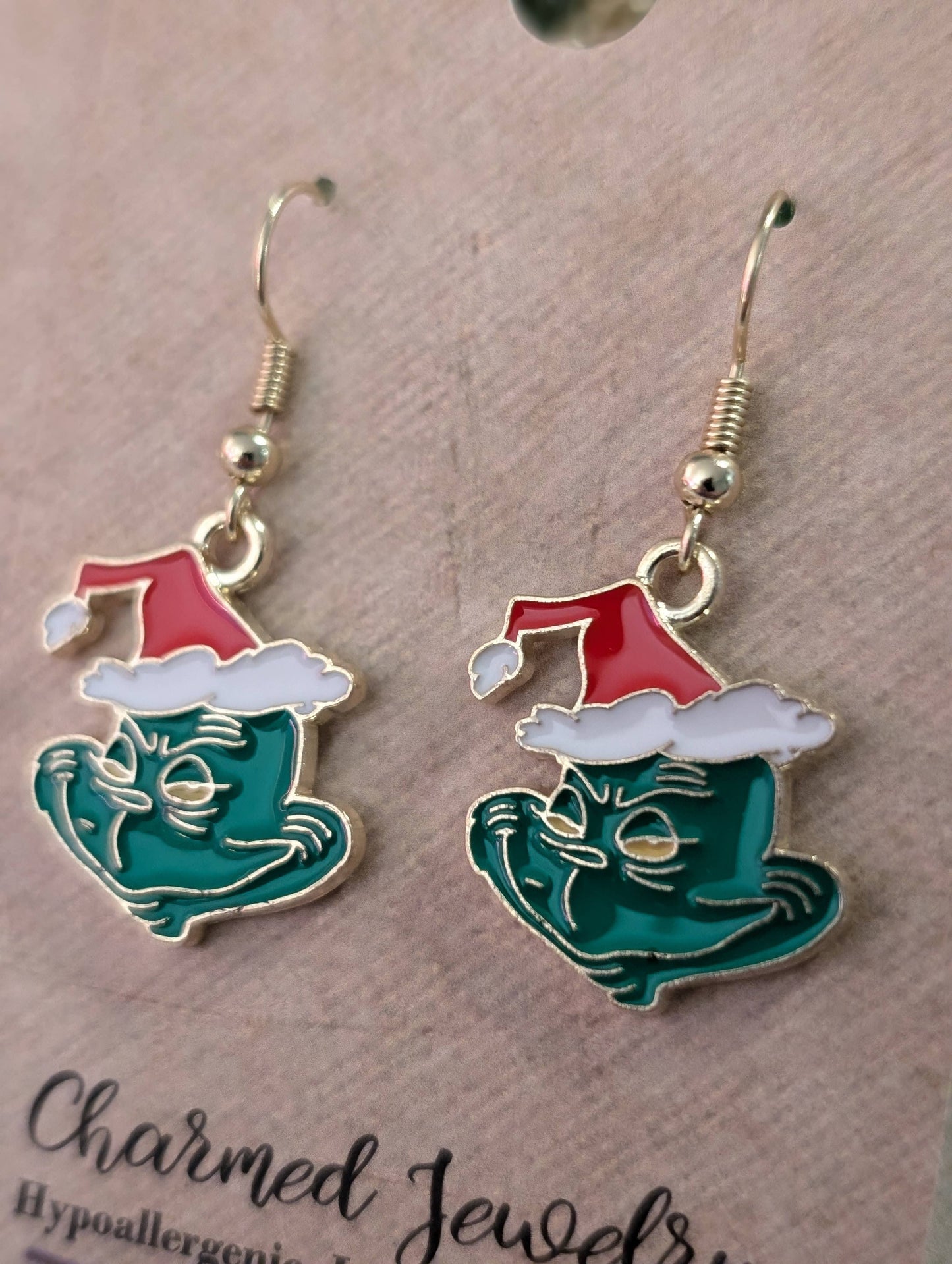 Limited Edition Grinch Inspired Christmas Earrings