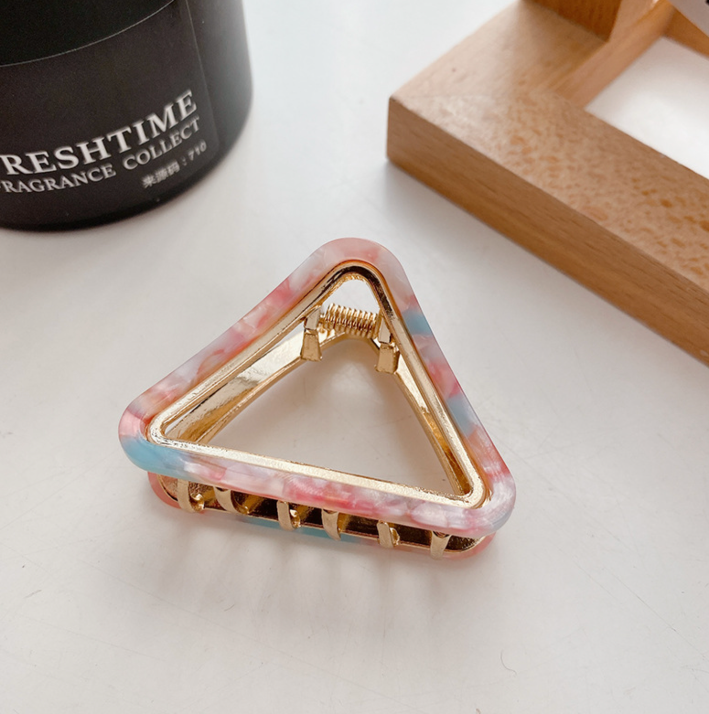 Triangle Gold Adorable Hair Clip (DAYA)