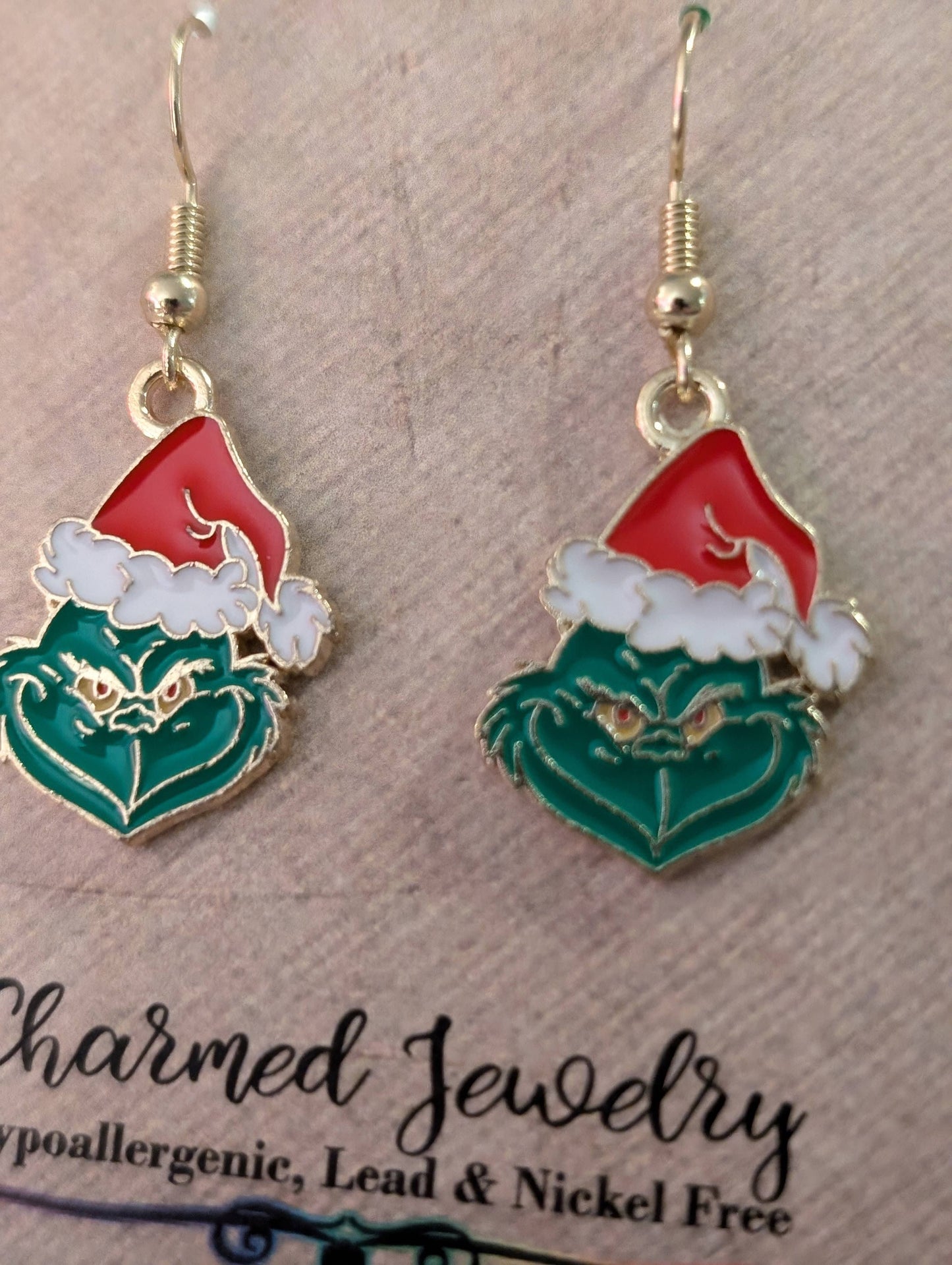 Limited Edition Grinch Inspired Christmas Earrings