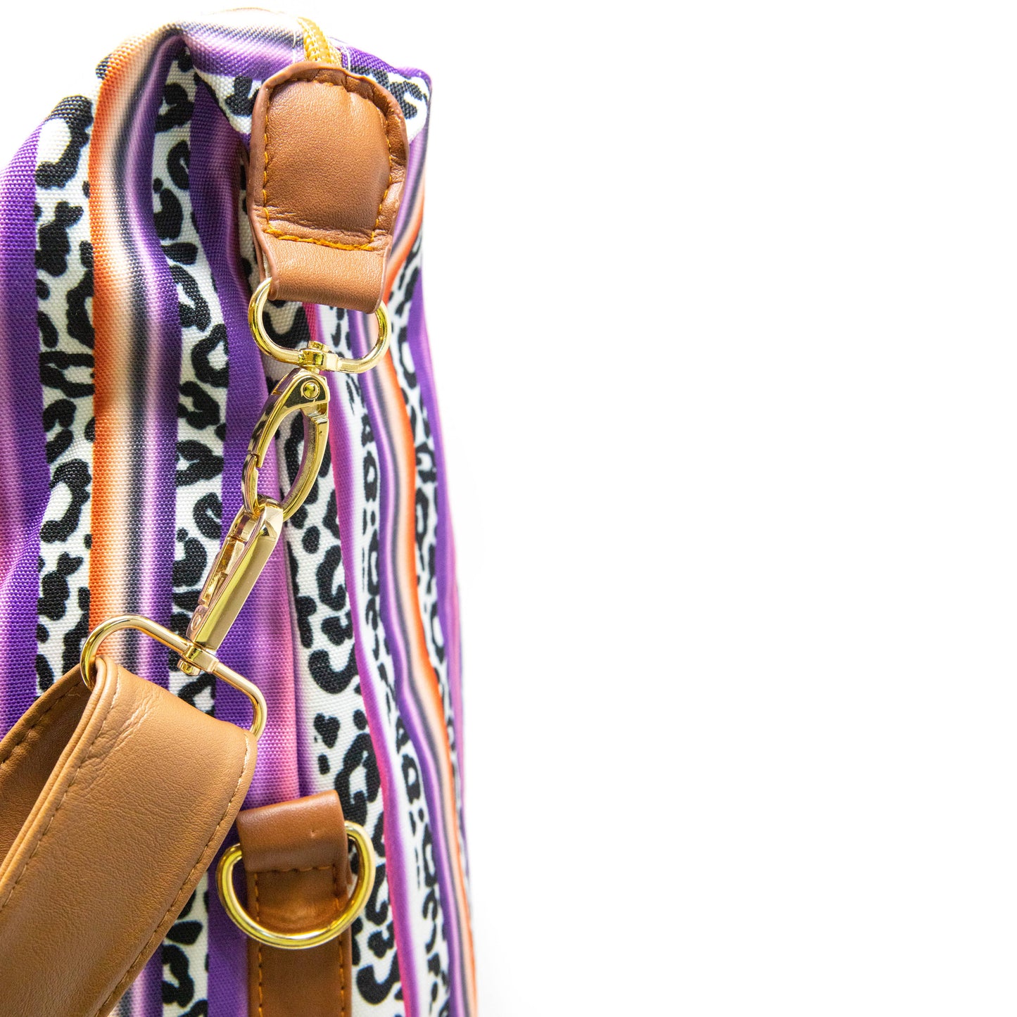 Leopard Stripe Travel Bag