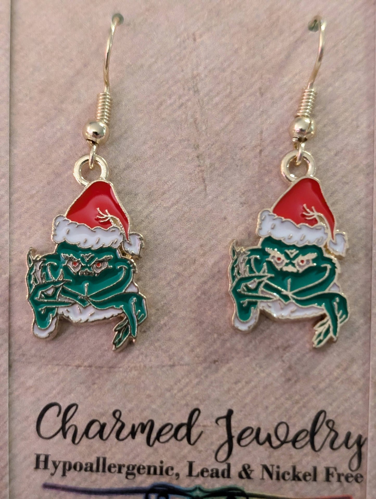 Limited Edition Grinch Inspired Christmas Earrings