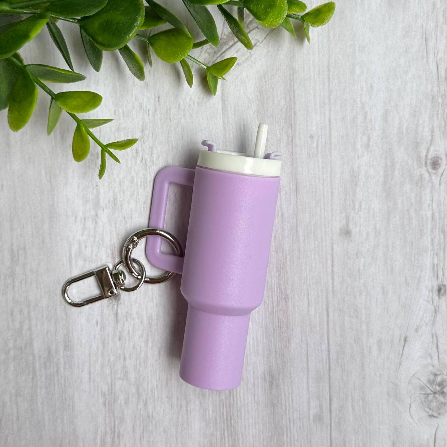 Mini Tumbler Keychain Carry Storage Container Lilac
