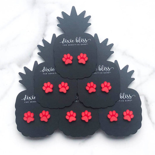Sports Paw Studs- 12 colors